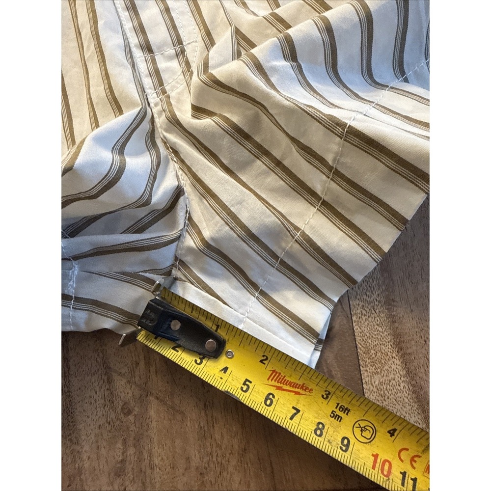 rowie the label Organic Cotton Striped White Brown Boxer shorts size M - Picture 8 of 8